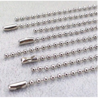 Dây bi inox phụ liệu làm handmade 100 sợi( 2.4mm x 10cm - 15cm )