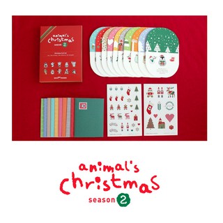 set 10 thiệp đóng hộp chủ đề Giáng sinh