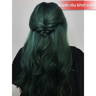 thuốc nhuộm tóc xanh rêu khói