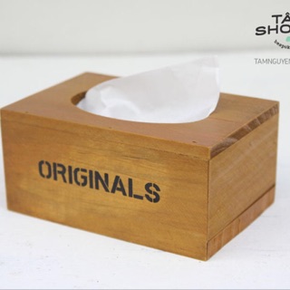 [GỖ DÀY ĐẸP] Hộp đựng khăn giấy original TNS1