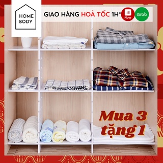 Thanh Chia Ngăn Tủ Quần Áo Nhiều Kích Thước HOMEBODY Có Thể Điều Chỉnh Giúp Đồ Bếp, Đồ Trang Điểm, Quần Áo Lót Ngăn Nắp