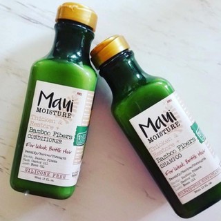 Cặp xả gội Maui Moisture Bamboo Fiber cho tóc yếu gãy rụng