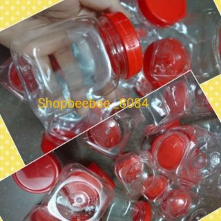 Combo 10 lọ nhựa nhỏ lắp đỏ