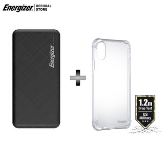 Combo sạc dự phòng 10,000mAh UE10053 + Ốp lưng Energizer chống sốc 1.2m cho iPhone X/Xs - CO12IP58
