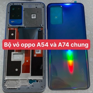 bộ vỏ oppo A54 - bản 4G gồm lưng,sườn,phím,kính camera