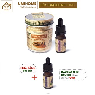 Combo Tinh dầu Oải Hương 10ml và Bột Cam Thảo 125g UMIHOME - Tặng Dầu Hạt Nho 10ml