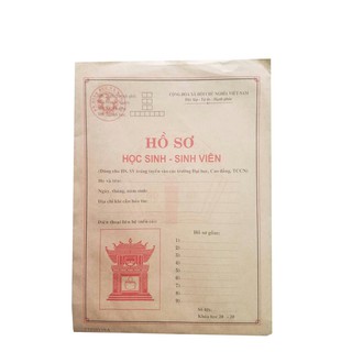 Bộ hồ sơ học sinh sinh viên mẫu mới năm 2021