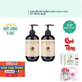 Bộ dầu gội, dầu xả Nature Queen 480ml [CHÍNH HÃNG]
