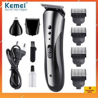 Tông đơ cắt tóc kiêm cạo râu, tỉa lông mũi 3 trong 1, Tăng đơ kemei 1407, Giadungbpm máy cạo râu tóc đa năng