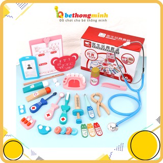 Bộ Đồ Chơi Bác Sĩ Khám Bệnh Bằng Gỗ - Đồ Chơi Gỗ Thông Minh &amp; Phát Triển Kỹ Năng