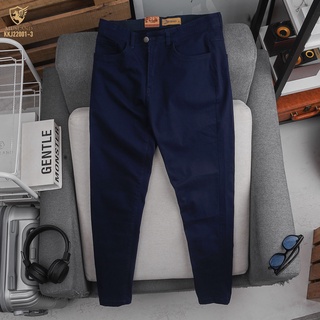 Quần kaki jean xanh đen lưng thun  1 chiếc quần Slimfit có pha thun co giãn không ôm sát  tôn dáng hết mức QKML12