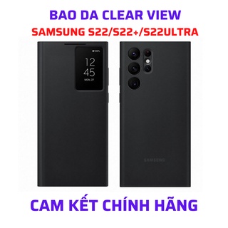 Bao Da Clear View Samsung S22, S22 Plus, S22 Ultra, Màn Hình Led Thông Báo, Chống Sốc, Chống Nước Chính Hãng