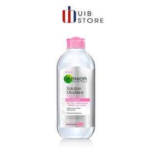 Nước Tẩy Trang Garnier Solution Micellaire Tout En 1 chai 400ml hồng