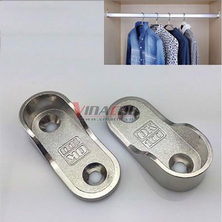 Set 8 Giá Đỡ Thanh Treo Quần Áo Dày Dặn Tiện Dụng, Bộ Gối Đỡ Thanh Treo Tủ Áo 15,5*45mm