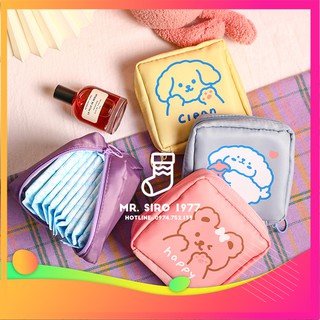 [HTSP64]Túi đựng mỹ phẩm/băng vệ sinh họa tiết hoạt hình dễ thương Mrsiro1977✨⚡[SIÊU SALE][SIÊU TIỆN]Túi mini nhỏ gọn