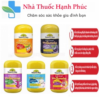 [Nội Địa] Kẹo dẻo Nature's Way Kids Smart Vita Gummies, Úc (60v) nhiều vị bổ sung vitamin, khoáng chất cho trẻ từ 2 tuổi