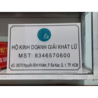 Bảng công ty có logo thương hiệu. tặng keo dán siêu chắc