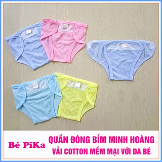 Quần đóng bỉm Minh Hoàng cotton mềm mại cho bé trai bé gái từ 2-6kg