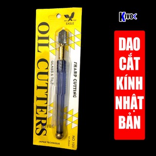 Dao Cắt Kính / Thủy Tinh / Nhôm NHẬT BẢN Oil Cutters 10-25mm Cao Cấp - Bút Cắt Kiếng Màu Đồng Tay Cầm Kim Loại - Bền Sắc