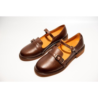 Nomi strap shoes - Giày da bò top grain, giày da nữ kiểu dáng vintage