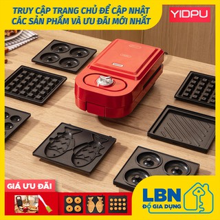 MÁY NƯỚNG BÁNH LÀM BÁNH ĐA NĂNG YIDPU 1-5 LOẠI KHUÔN WAFFLE SANDWICH DONUT BÁNH TAKOYAKI BÁNH CÁ