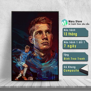 Tranh Cầu Thủ Bóng Đá Kevin De Bruyne, Trang Trí Phòng Gaming