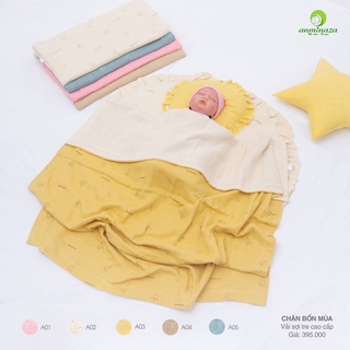 Anminaza - Chăn bốn mùa vải sợi tre cao cấp thoáng, mềm, mịn mướt