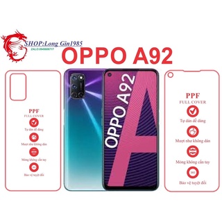 Oppo A92 miếng dán trong Ppf mặt sau và mặt trước chống va đập chống trầy xước