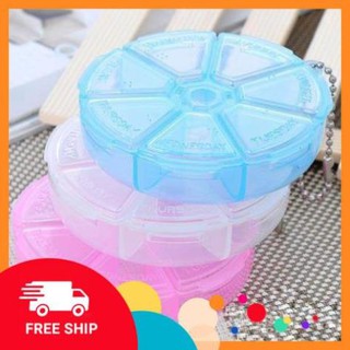 Hộp Chia Thuốc 7 Ngăn Rẻ - Màu Ngẫu Nhiên