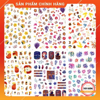 Sticker dán móng hoa lá 4