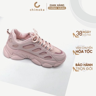 Giày Thể Thao Nữ Sneaker CHIMOKA Độn Đế Gồ Năng Động Lưới Siêu Đẹp Mẫu Mới Cao Cấp Chính hãng 18808