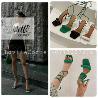 GIÀY CỘT DÂY LOVIIE CORNER - SANDAL CHIẾN BINH QUAI NGANG CÁ TÍNH - GIÀY NỮ GÓT NHỌN THỜI TRANG G220425