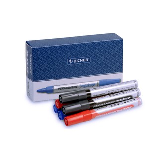 [Mã LIFE0803ALL giảm 10% đơn 0K] BÚT LÔNG DẦU CAO CẤP BIZ-PM01 Thân Crom Nét 1.0-2.0mm (Hộp 10 Cây)