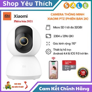 Camera IP Wifi ⭐FREE SHIP⭐ Camera IP Xiaomi Mi Home BHR4457GL Xoay 360° Độ Phân Giải 2K - Đàm thoại 2 Chiều