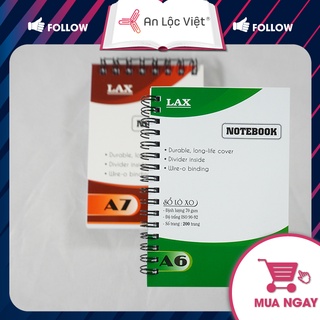 Sổ Lò Xo / Sổ Ghi Chú khổ A6 - A7 (200 trang)