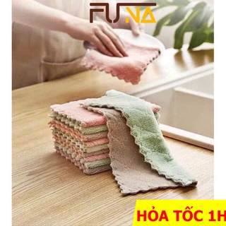 Khăn lau bàn, lau laptop máy tính điện thoại đa năng, vải cotton mềm mại