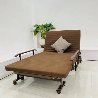 Giường xếp gọn, giường gấp gọn kiểu dáng Hàn Quốc SUMIKA-339, (rộng 90cm, dài 192cm, cao 31cm), tải trọng 300kg.
