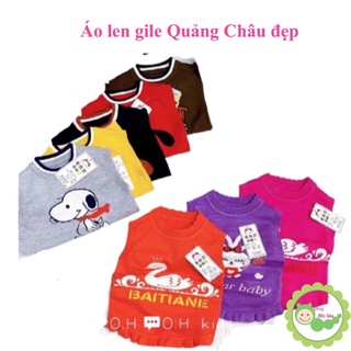 {6-16kg} (Nhiều mẫu) Áo gile len Quảng Châu cao cấp cho bé gái