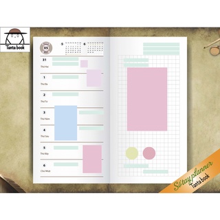 Sổ Tay Bullet Journal Lên kế hoạch ghi chép nhật kí công việc hằng ngày