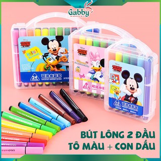 BÚT LÔNG TÔ MÀU D.I.S.N.E.Y MICKEY 2 ĐẦU ĐA NĂNG (MICKEY, MINNIE, SOFIA)