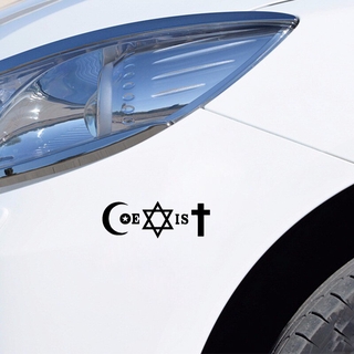 Miếng Dán Trang Trí Xe Hơi / Xe Máy In Chữ Coexist Vui Nhộn Kích Thước 15.1cm X5.1Cm