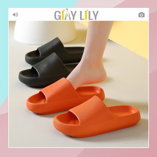 Dép LILY ulzzang quai ngang đế bánh mì thời trang độn đế 4cm siêu êm siêu nhẹ