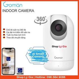 Camera thông minh mini xoay 360º | Chính hãng Goman | Bảo hành 1 năm
