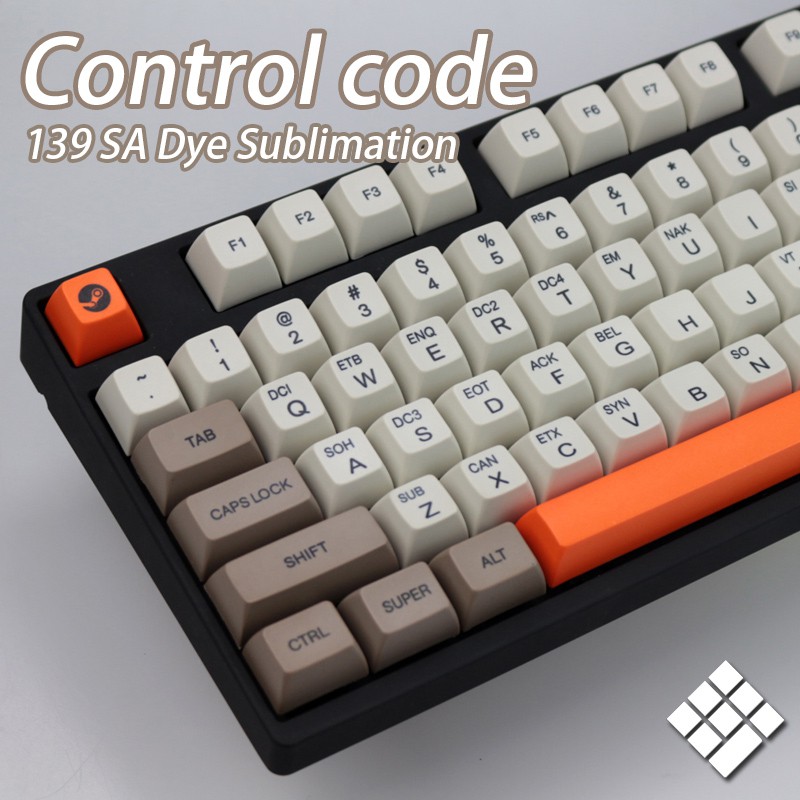 Set Keycap PBT SA Control Code | Nút bàn phím cơ | TKS