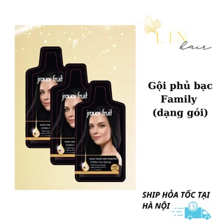 Dầu gội nhuộm đen tóc,nâu cafe, nâu hạt dẻ, thảo dược FAMILY chính hãng (dạng gói)