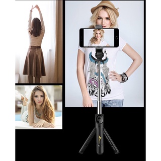 Chân Giá Đỡ Điện Thoại Chụp Hình Tự Sướng Selfie Đế 3 Chân Bluetooth