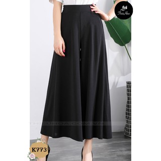 Quần Thun Ống Rộng Suông Dài Thiều Hoa K773