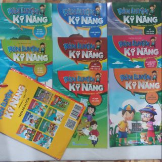 Bộ túi (sét 8 quyển khác nhau) rèn luyện kỹ năng cho bé 5-6 tuổi hình bìa ngẫu nhiên