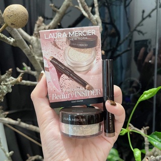 SET TRANG ĐIỂM Laura Mercier MINI - PHẤN BỘT + BÚT KẺ MẮT MAKEUP