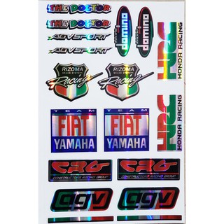 DECAL TRANG TRÍ XE DẠNG BÓNG - MẪU FIAT